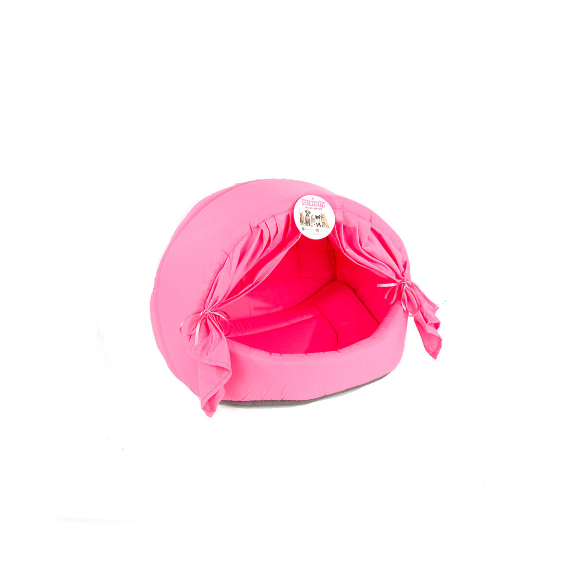 PERDELİ KUMAŞ YUVA PEMBE