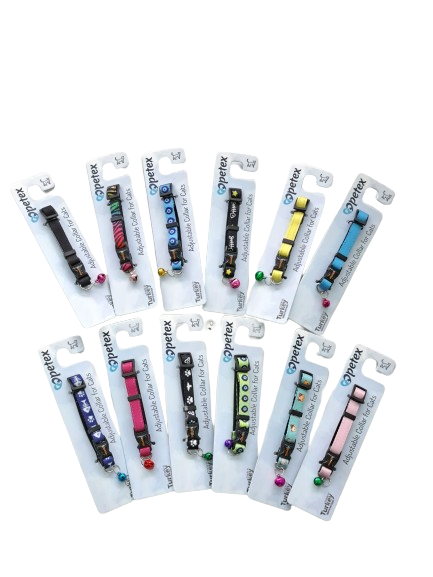  - PETEX KEDİ BOYUN TASMASI 12 Lİ MIX