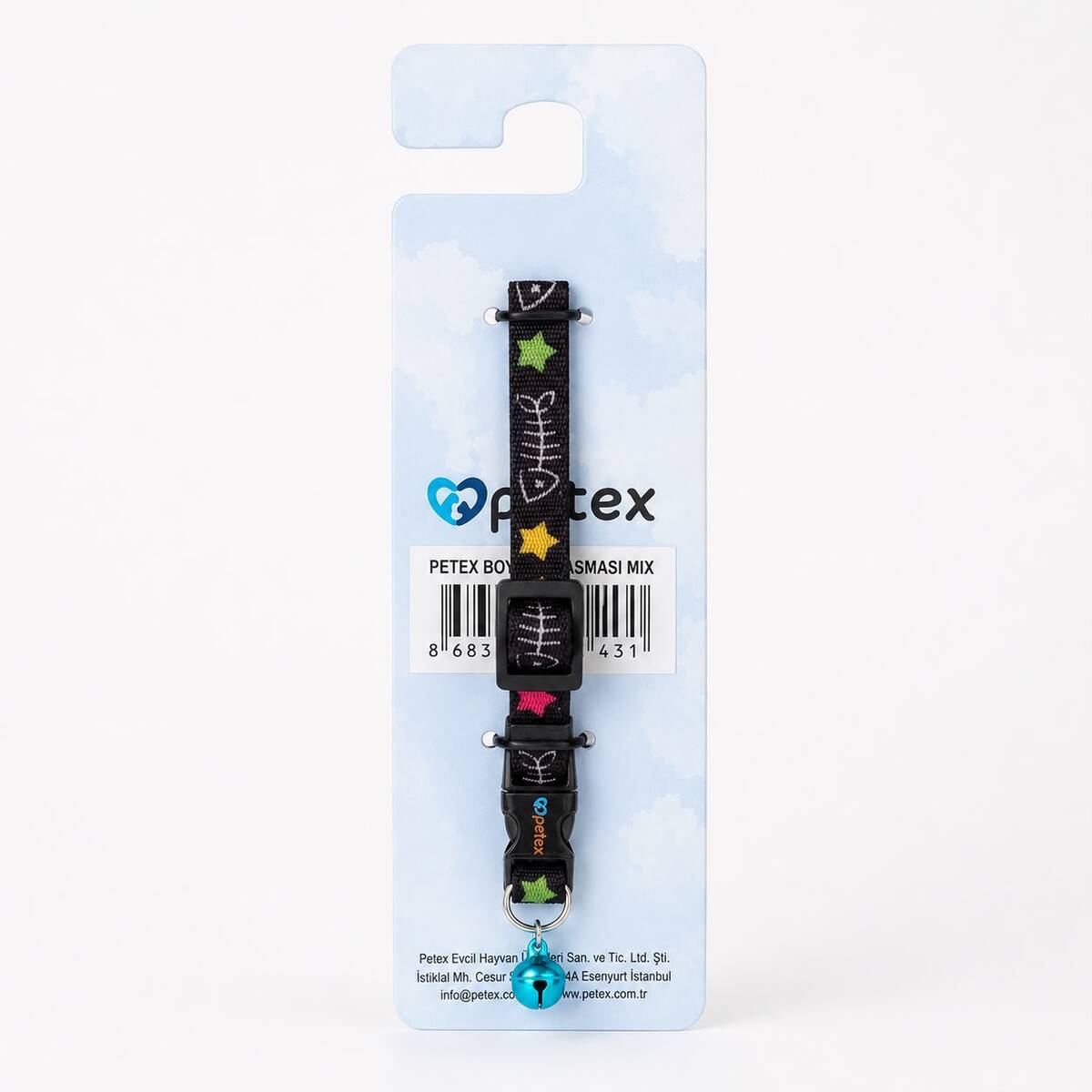 PETEX KEDİ BOYUN TASMASI 12 Lİ MIX
