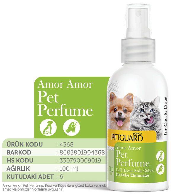 - PETGUARD AMOR AMOR KEDİ KÖPEK PARFÜM 100 ML