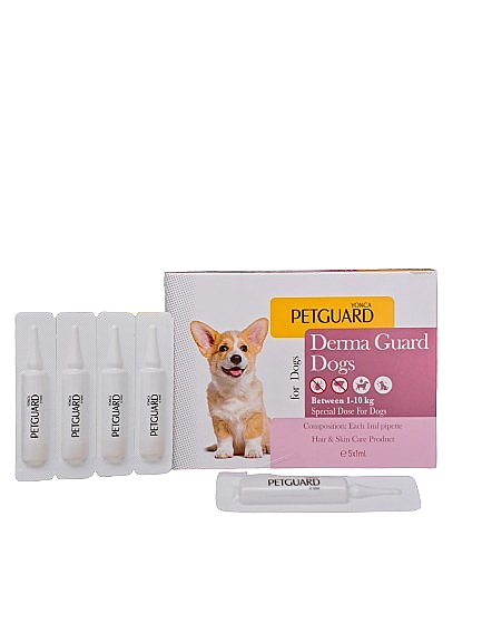 PETGUARD DERMA GUARD 1-10 DOG 5*1 ML - 1