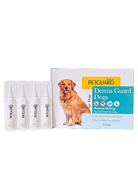 PETGUARD DERMA GUARD 10-20 DOG 4*2ML - 1