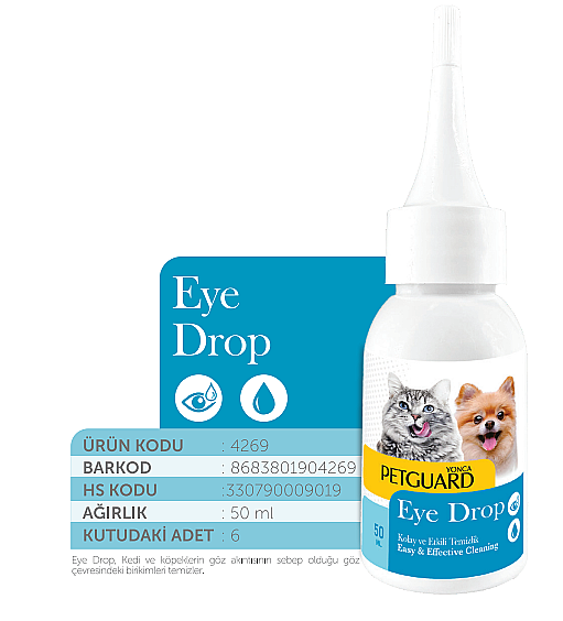 PETGUARD GÖZ LOSYONU KEDİ KÖPEK 50ML - 1