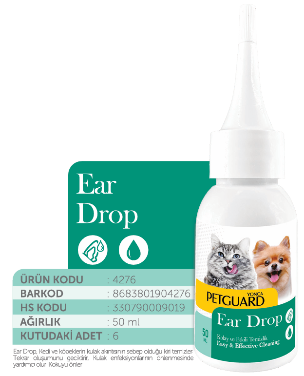 - PETGUARD KULAK DAMLA KEDİ KÖPEK 50ML  - PETGUARD KULAK DAMLA KEDİ KÖPEK 50ML