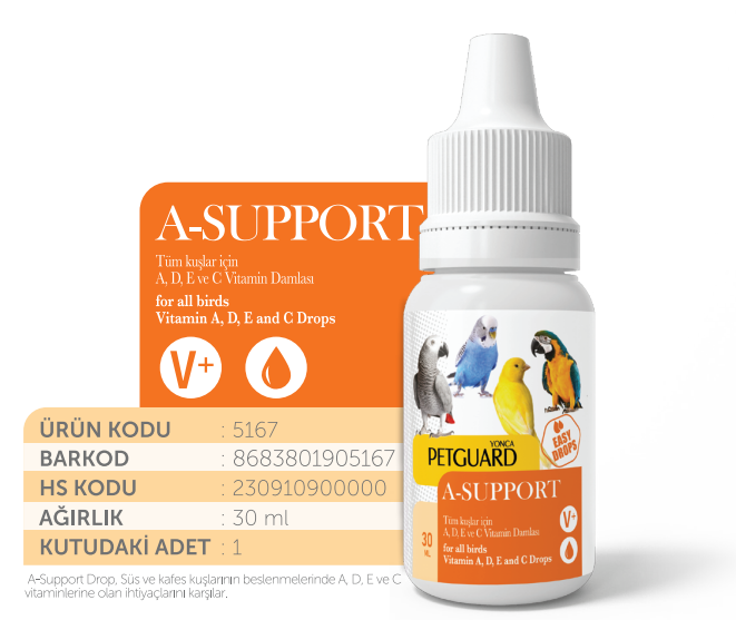 PETGUARD KUŞ VİT AST- SUPPORT 30ML