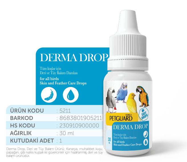 PETGUARD KUŞ VİT DERMA SUPPORT 30ML