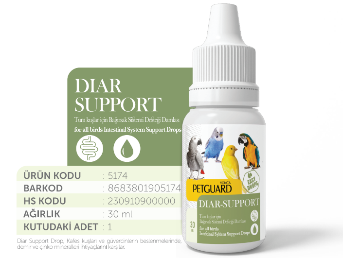 PETGUARD KUŞ VİT DIAR- SUPPORT 30ML