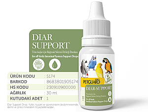 PETGUARD KUŞ VİT DIAR- SUPPORT 30ML