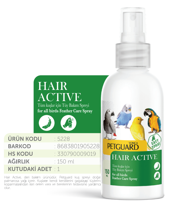  - PETGUARD KUŞ VİT HAİR ACTİVE 150ML