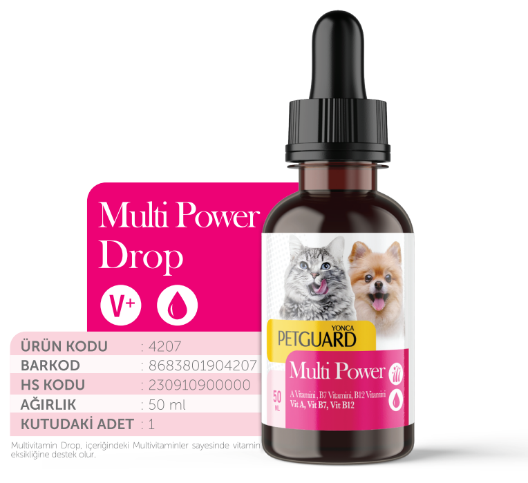 PETGUARD - PETGUARD MULTİ POWER DAMLA KEDİ KÖPEK 50 ML 