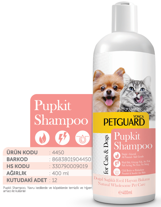 PETGUARD - PETGUARD PUPKİT SIVI ŞAMPUAN KEDİ KÖPEK 400ML