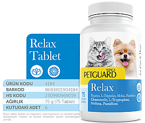 PETGUARD RELAX KEDİ KÖPEK 75 GR 75 TABLET