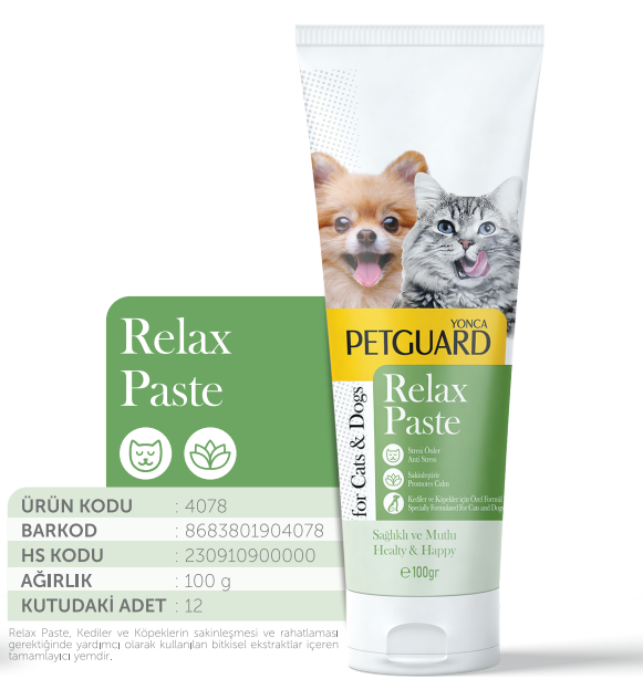 PETGUARD - PETGUARD RELAX KEDİ KÖPEK PASTE 100 GR