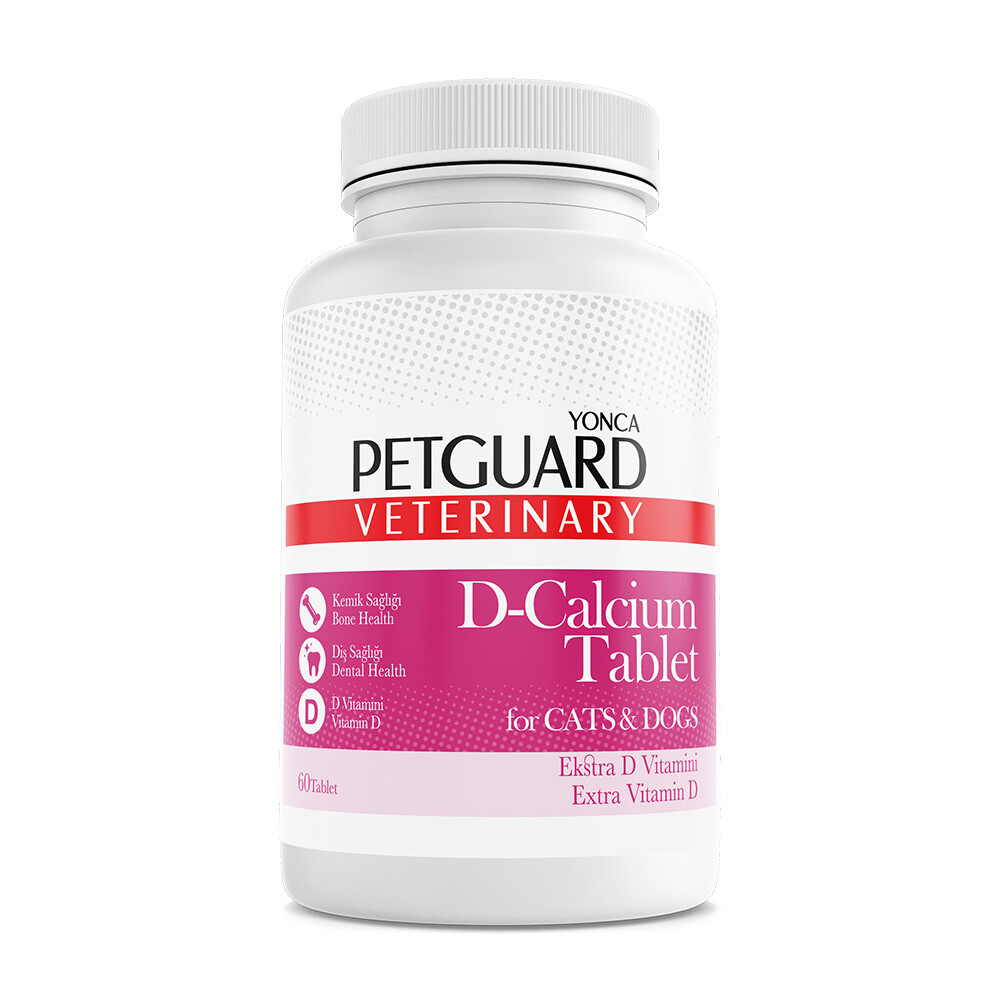  - PETGUARD VETERINARY D-CALCIUM TABLET 60 GR 60 TABLET