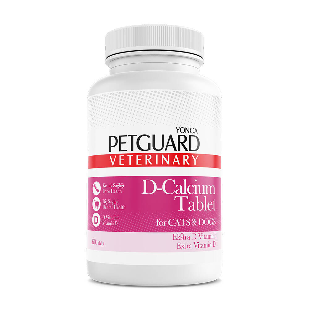 PETGUARD VETERINARY D-CALCIUM TABLET 60 GR 60 TABLET