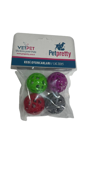 PETPRETTY 4'LÜ OYUN TOPU