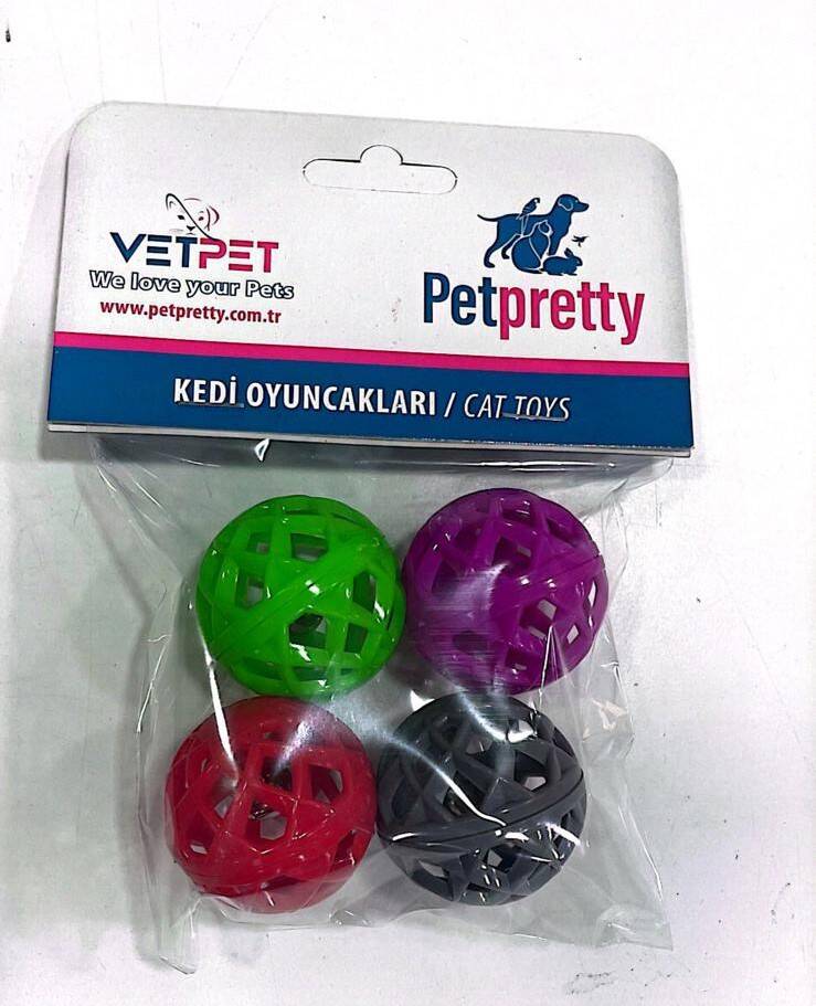 PETPRETTY 4'LÜ OYUN TOPU