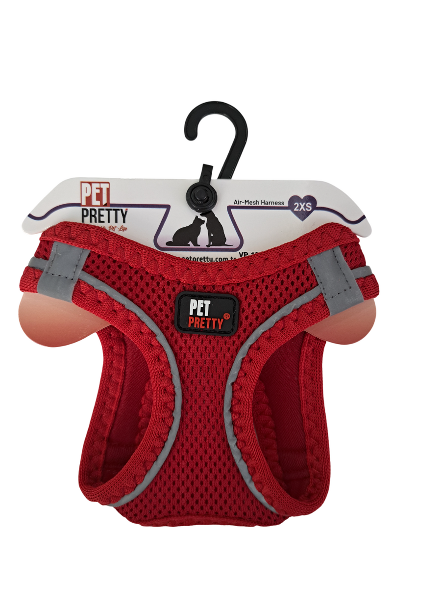  - PETPRETTY GÖĞÜS TASMA 2XS KIRMIZI
