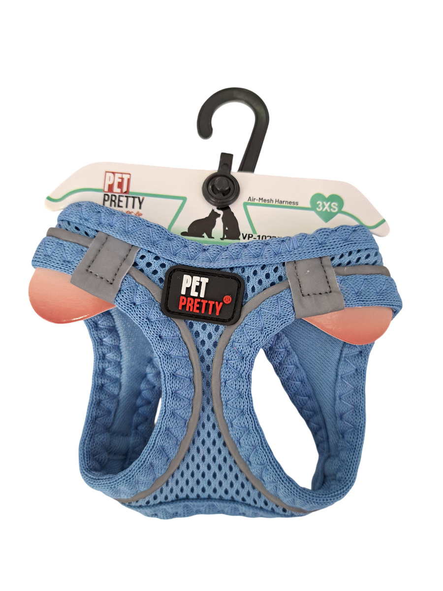  - PETPRETTY GÖĞÜS TASMA 3XS MAVİ 