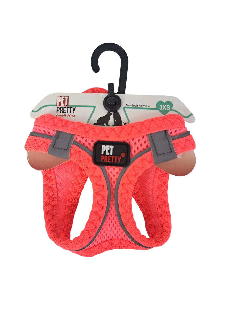  - PETPRETTY GÖĞÜS TASMA 3XS NEON PEMBE 