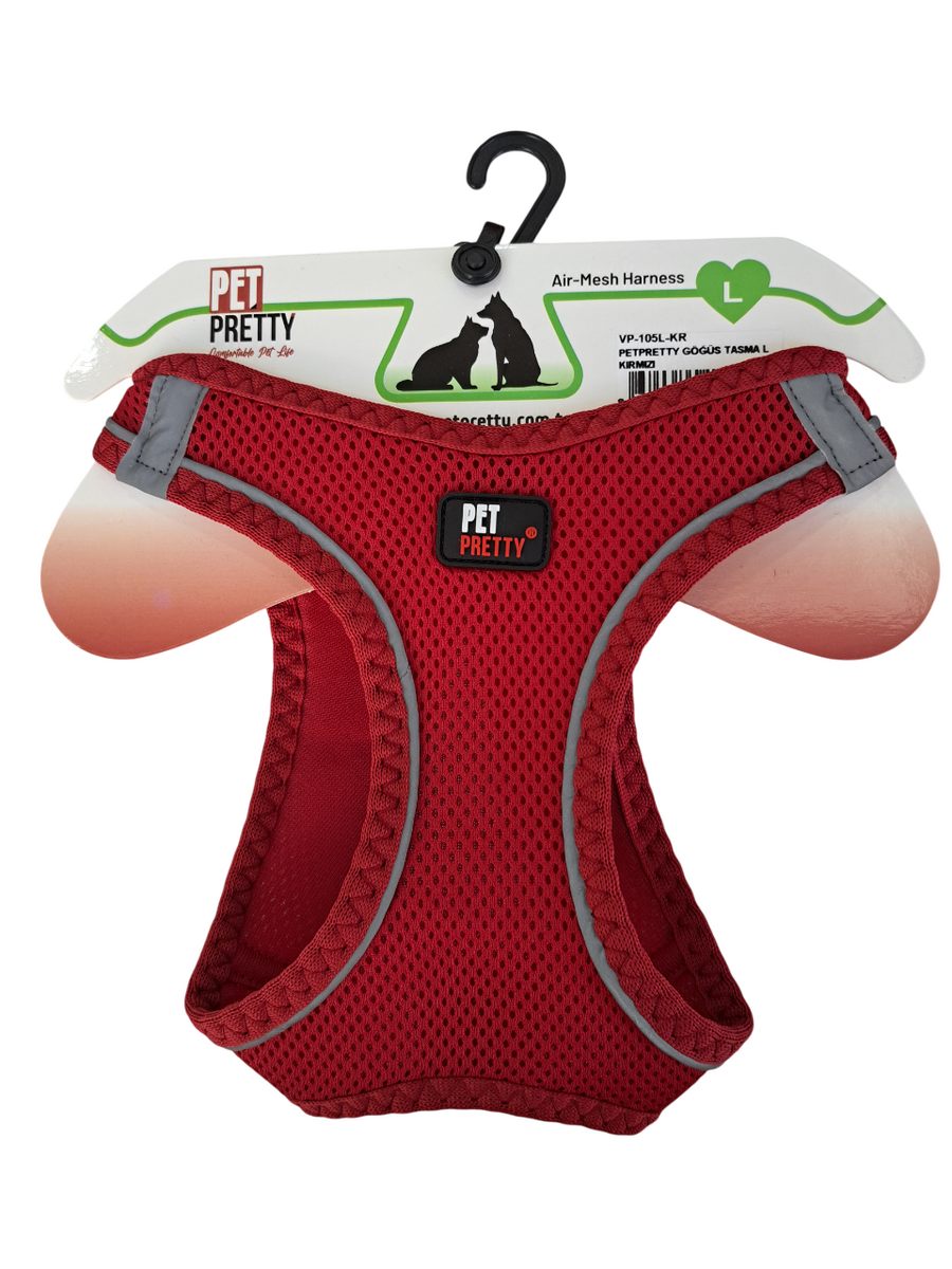  - PETPRETTY GÖĞÜS TASMA L KIRMIZI