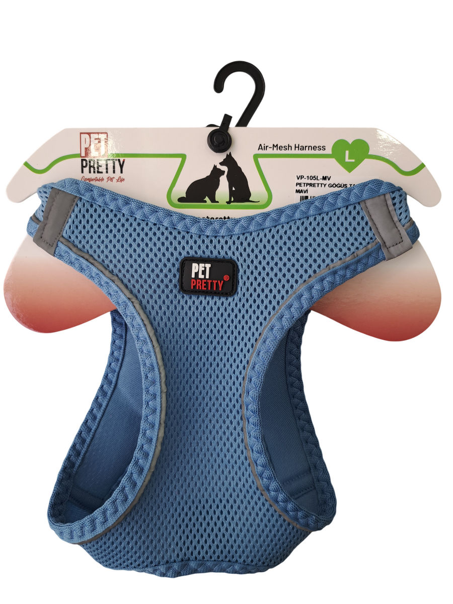 PETPRETTY GÖĞÜS TASMA L MAVİ