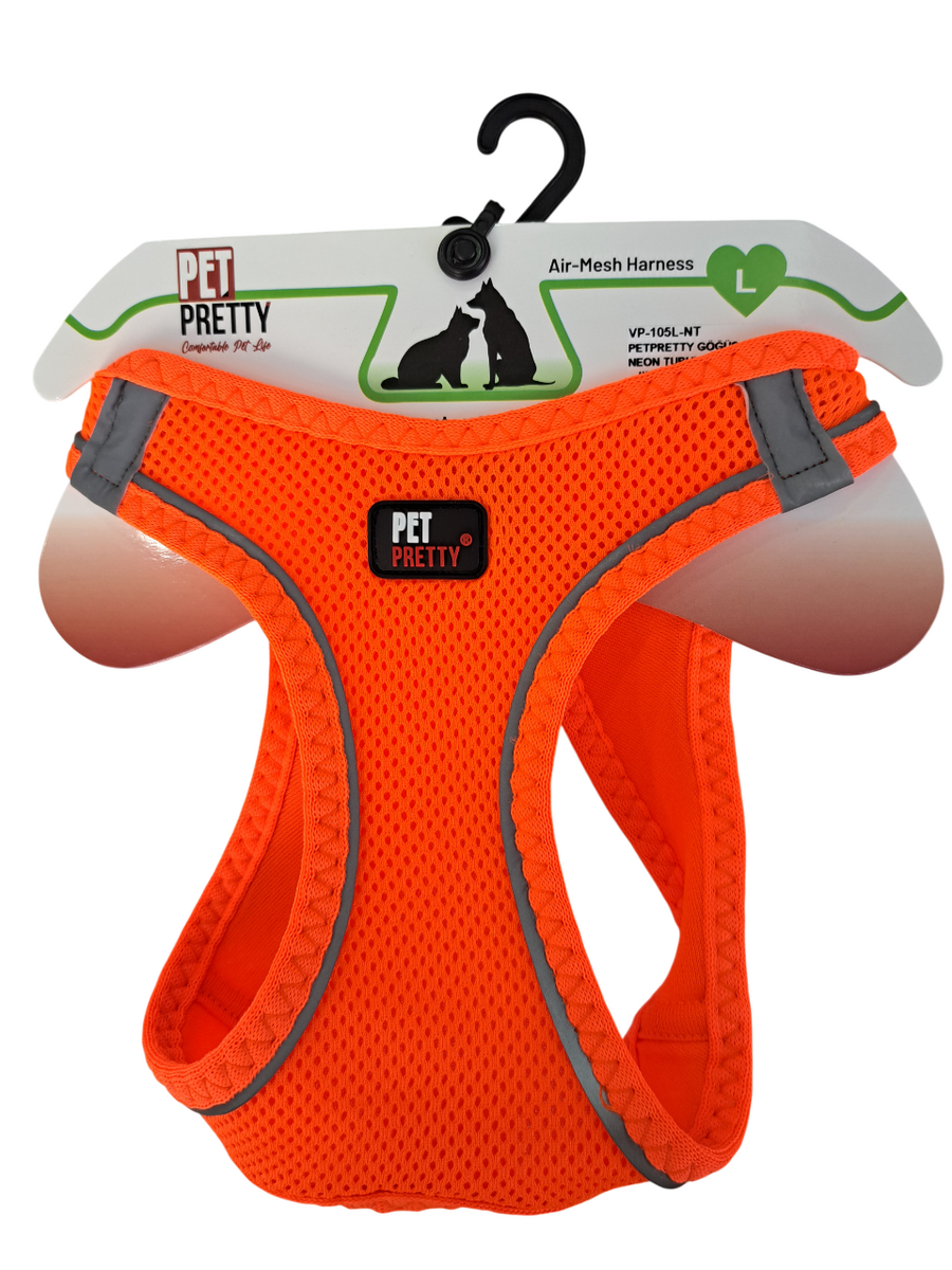  - PETPRETTY GÖĞÜS TASMA L NEON TURUNCU