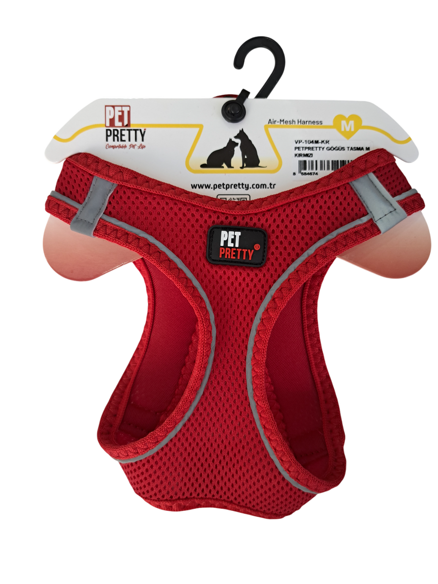  - PETPRETTY GÖĞÜS TASMA M KIRMIZI