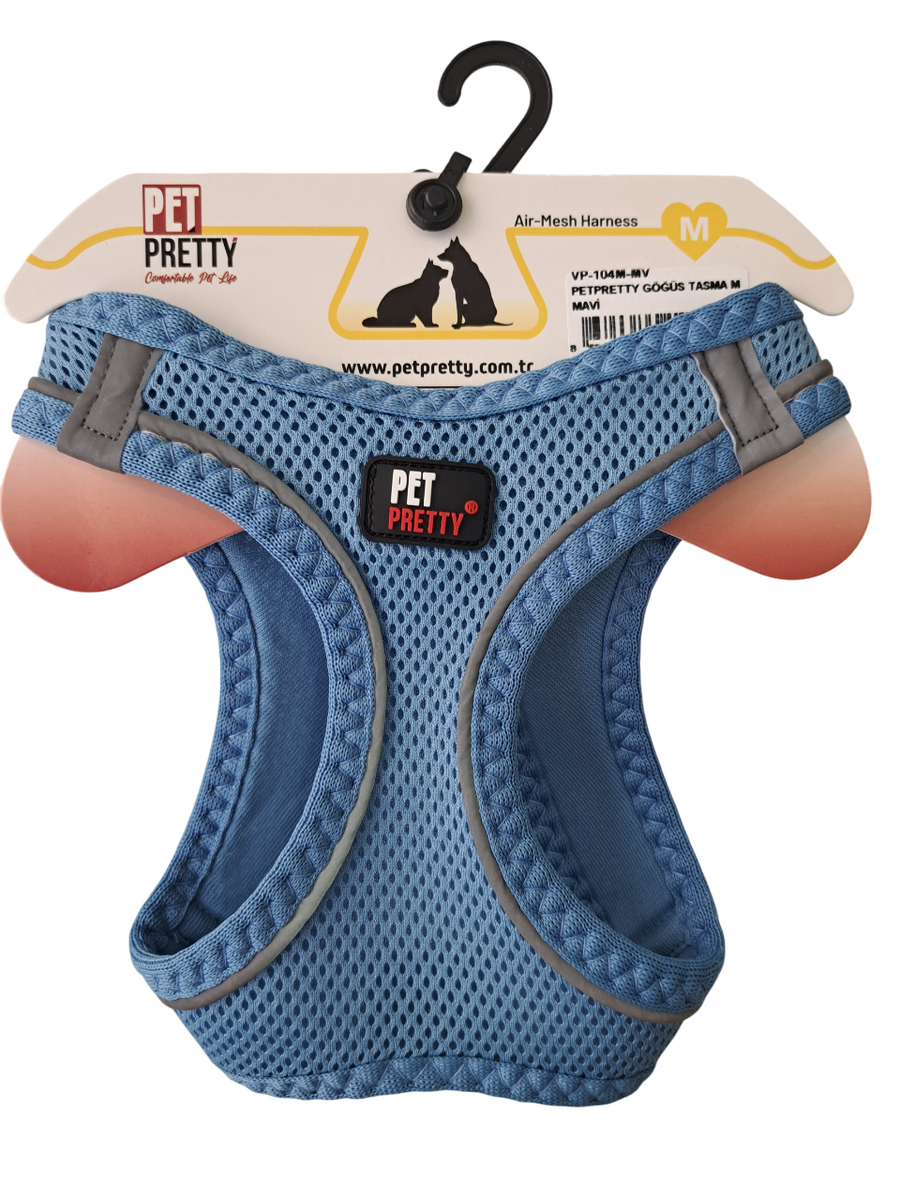  - PETPRETTY GÖĞÜS TASMA M MAVİ