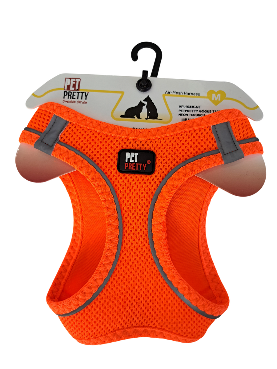  - PETPRETTY GÖĞÜS TASMA M NEON TURUNCU