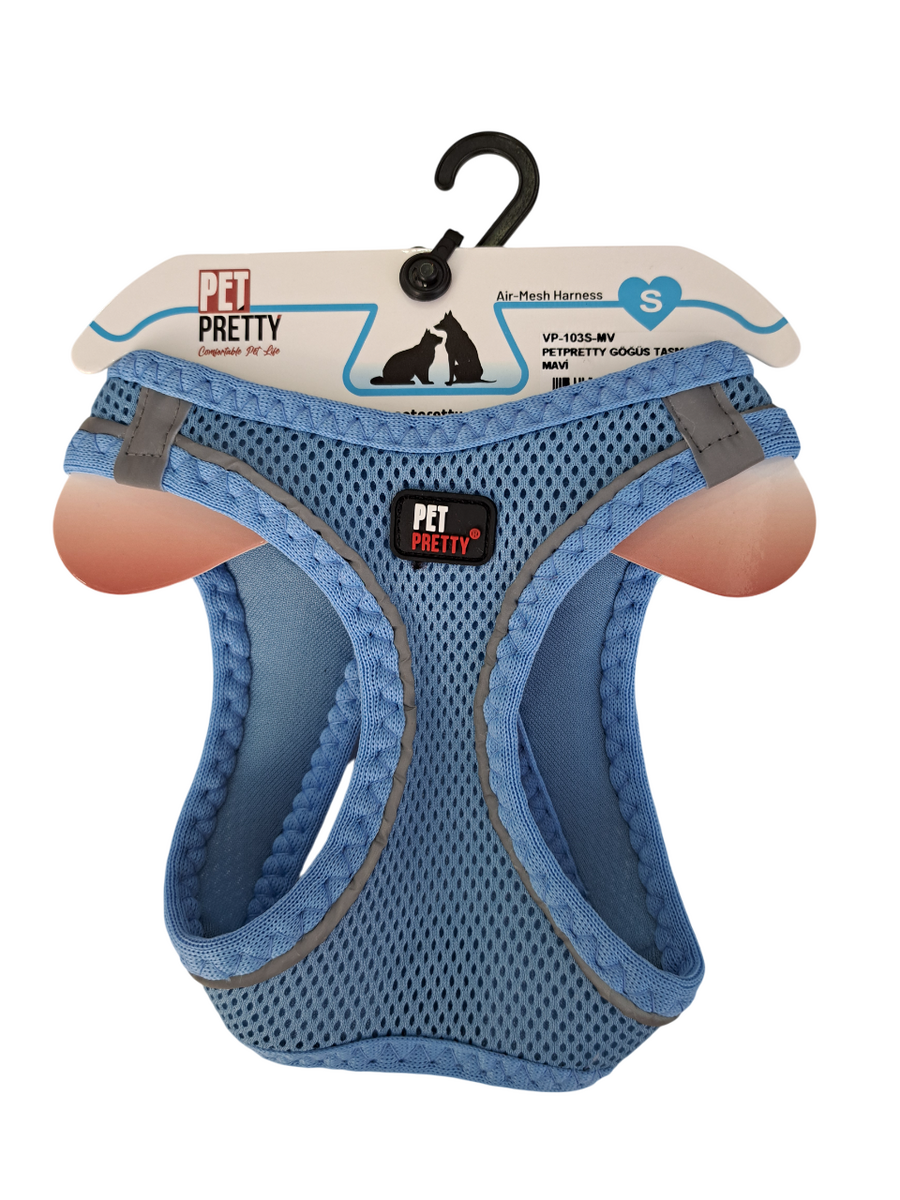  - PETPRETTY GÖĞÜS TASMA S MAVİ 