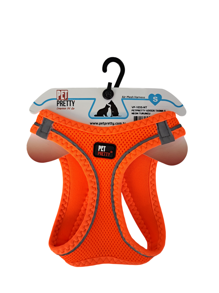  - PETPRETTY GÖĞÜS TASMA S NEON TURUNCU 