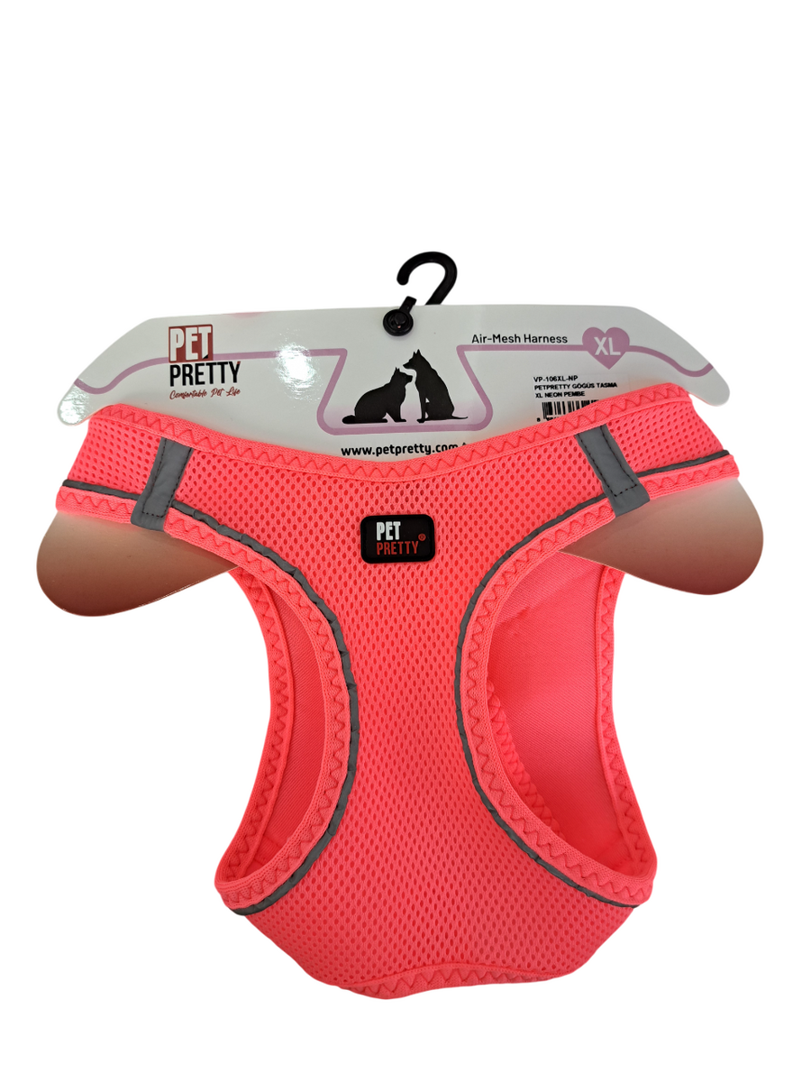  - PETPRETTY GÖĞÜS TASMA XL NEON PEMBE