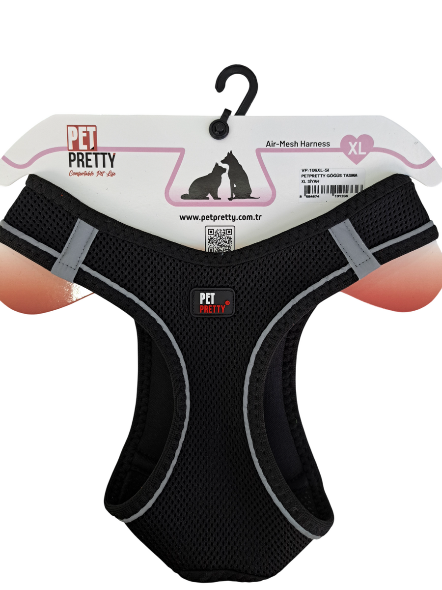 PETPRETTY GÖĞÜS TASMA XL SİYAH