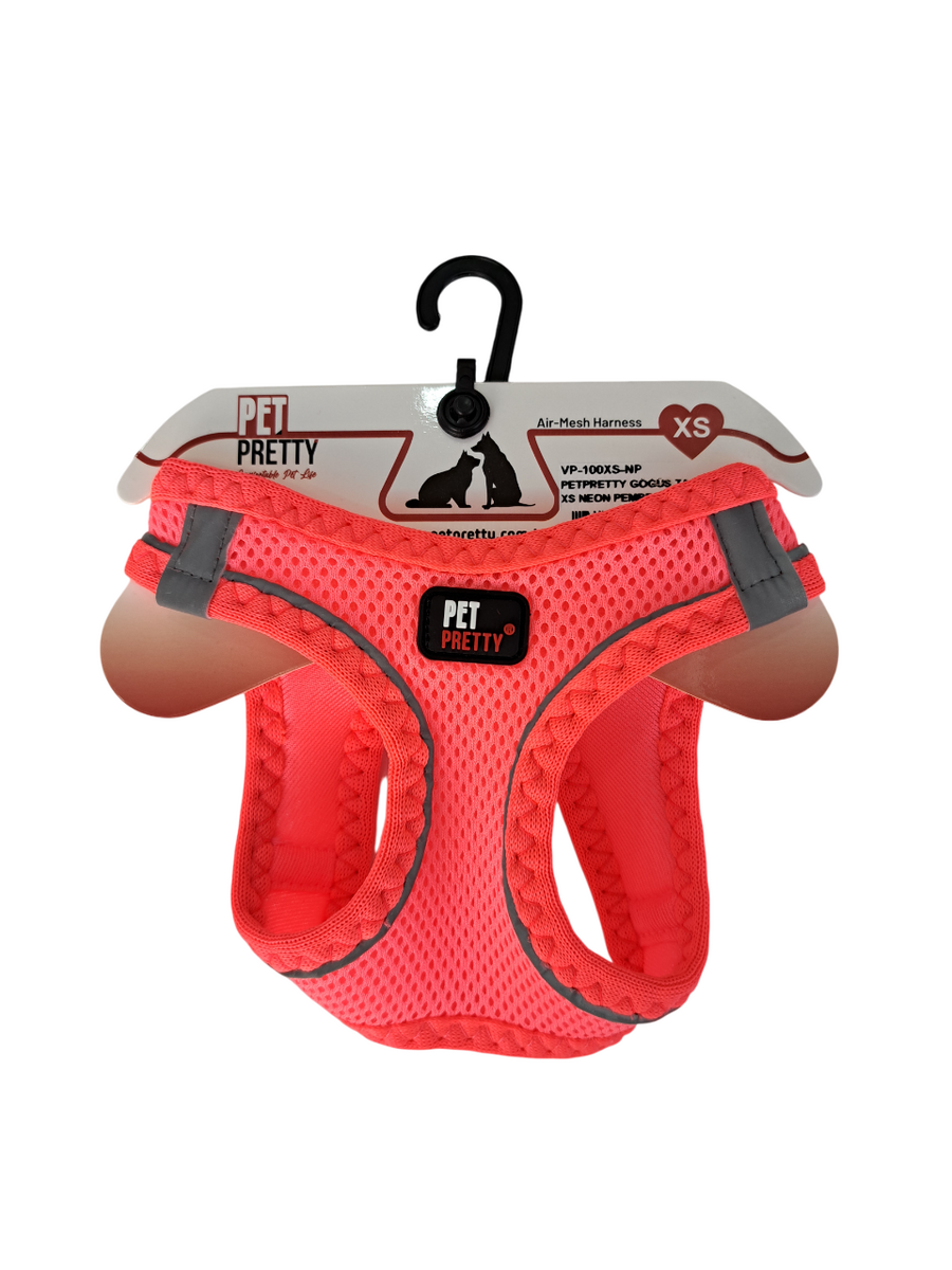  - PETPRETTY GÖĞÜS TASMA XS NEON PEMBE