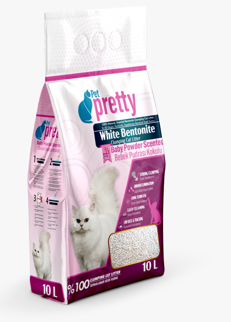 PETPRETTY KEDİ KUMU PUDRALI İNCE 10 LT