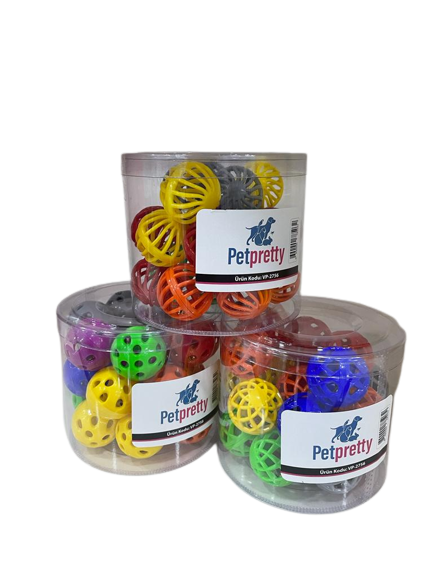 PETPRETTY KEDİ OYUN TOPU 24'LÜ