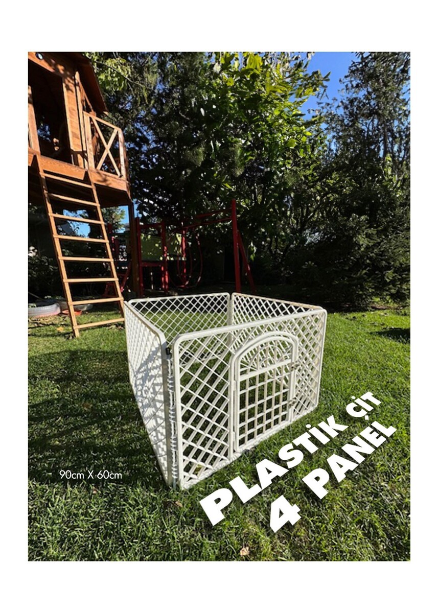  - PETPRETTY PLASTİK BAHÇE ÇİTİ 4 PANEL 90*60CM