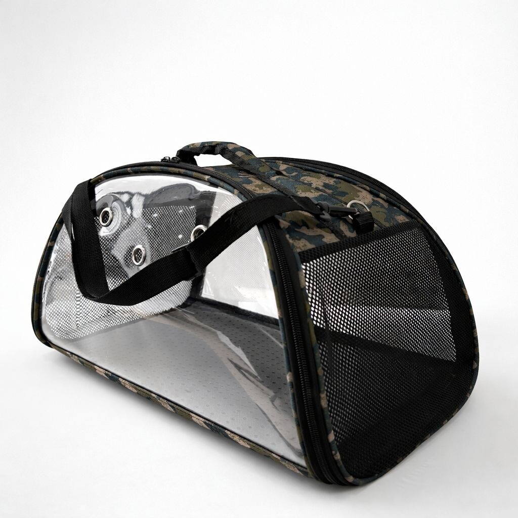 PETPRETTY - PETPRETTY TRANSPARENT BAG GREEN 50X28X28 CM