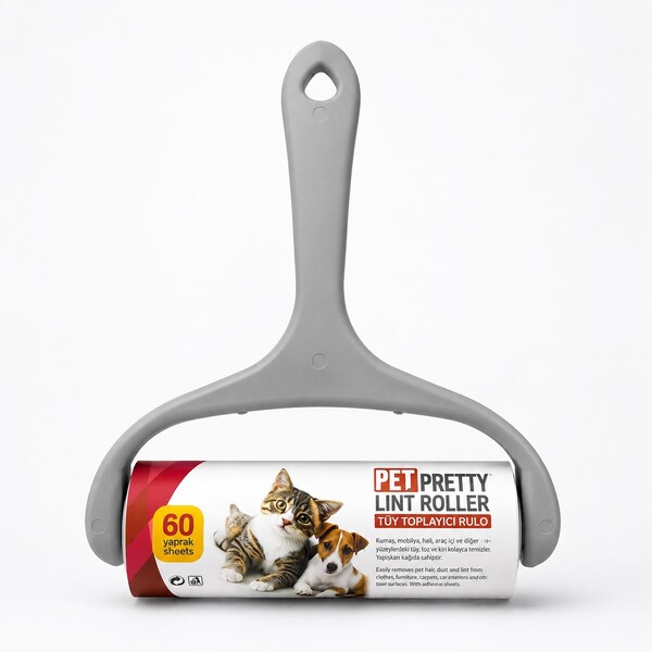  - PETPRETTY TÜY TOPLAMA RULOSU 16 CM TEKLİ 60 YAPRAK