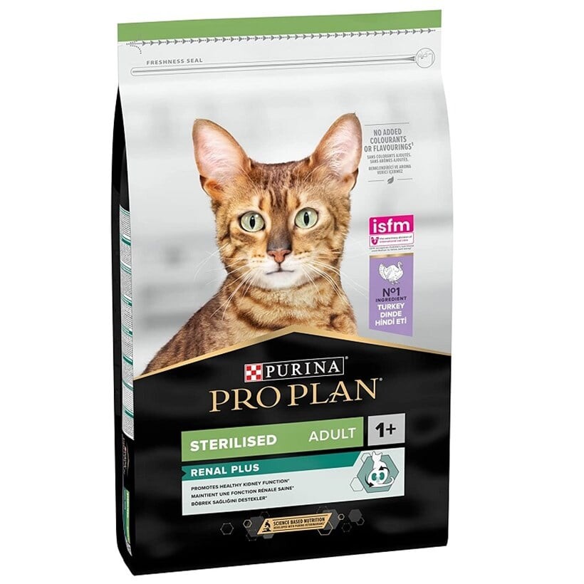  - PROPLAN RENAL PLUS HİNDİLİ KISIR KEDİ MAMASI 10 KG