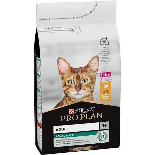Proplan - PROPLAN RENAL PLUS TAVUK ETLİ YETİŞKİN KEDİ MAMASI 1.5 KG
