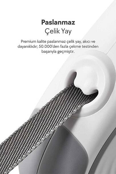 R06 DOGNESS OTOAMTİK TASMA 5M-KIRMIZI - 3