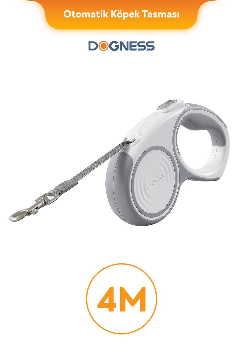 R06 DOGNESS OTOMATİK TASMA 4M-BEYAZ