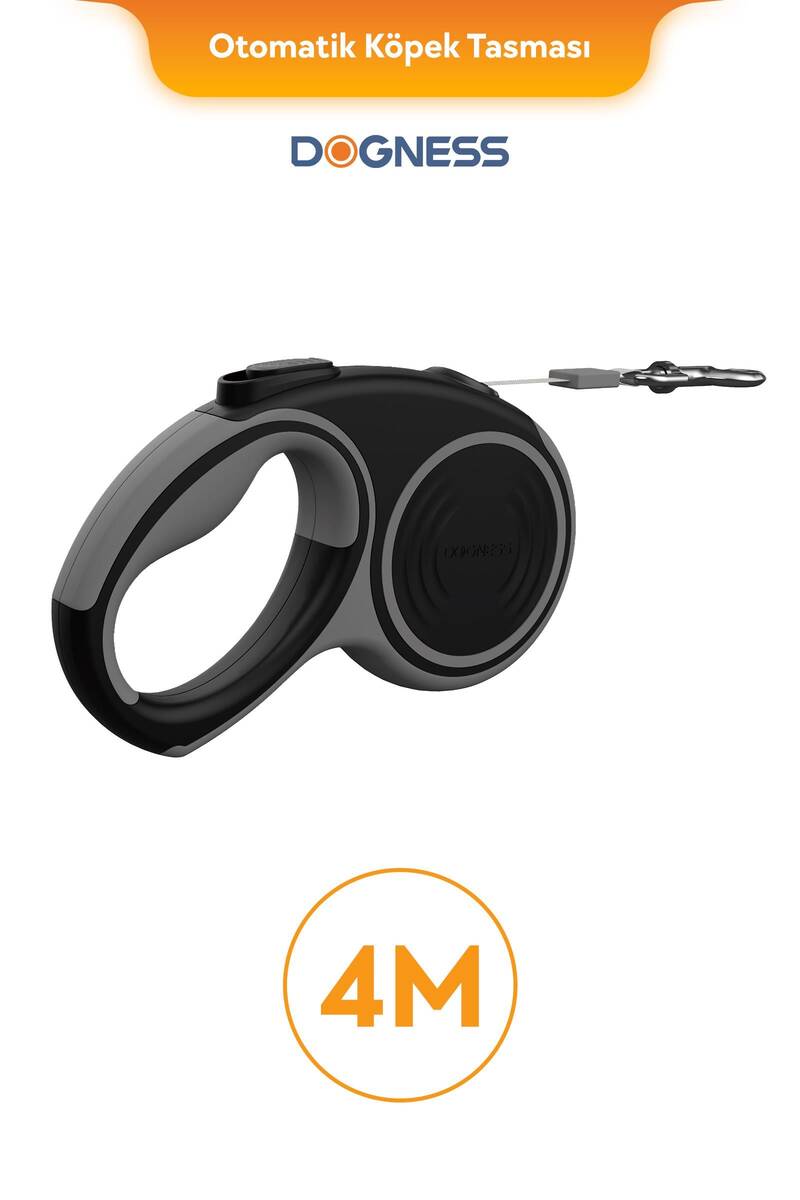 R06 DOGNESS OTOMATİK TASMA 4M-GRİ