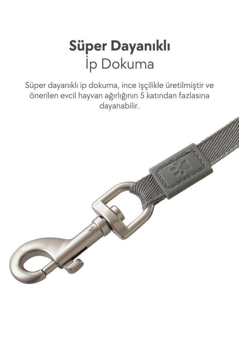 R06 DOGNESS OTOMATİK TASMA 4M-GRİ