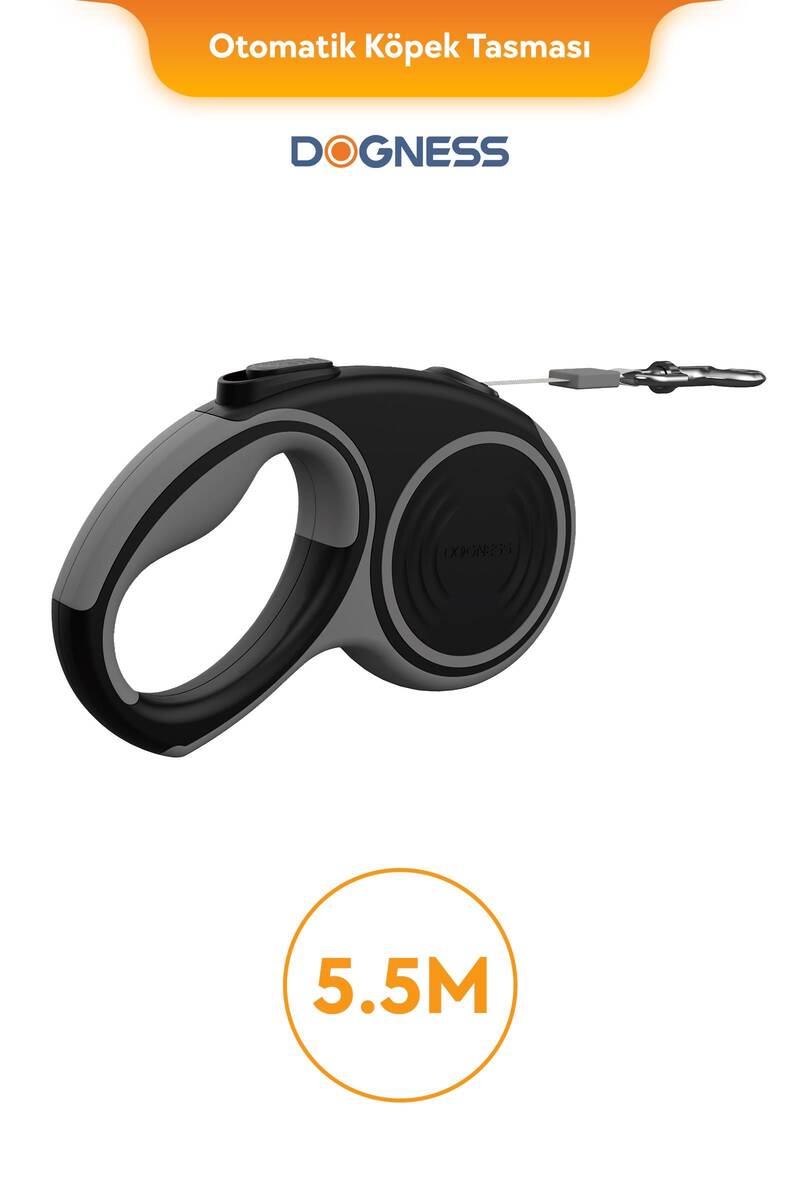 R06 DOGNESS OTOMATİK TASMA 5+M GRİ