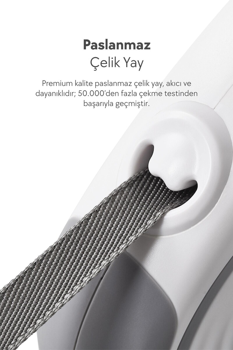 R06 DOGNESS OTOMATİK TASMA 5M-KIRMIZI - Thumbnail