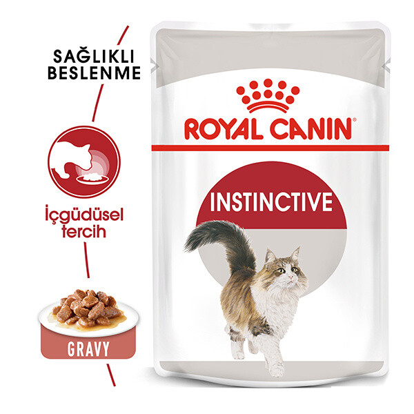 Royal Canin - ROYAL CANİN İNSTİNCTİVE GRAVY YETİŞKİN KONSERVE KEDİ MAMASI 85 GR 12'Lİ