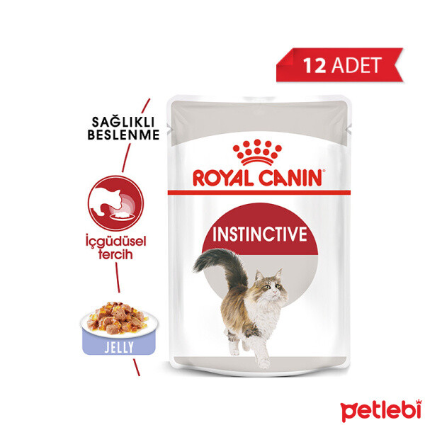  - ROYAL CANİN İNSTİNCTİVE JELLY YETİŞKİN KONSERVE KEDİ MAMASI 85 GR 12'Lİ 